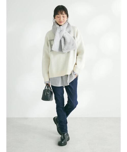 CRAFT STANDARD BOUTIQUE（クラフトスタンダードブティック）の「エコファーマフラー（マフラー・レディース・グレー/ブラウン/ベージュ・FREE）」の12枚目の写真