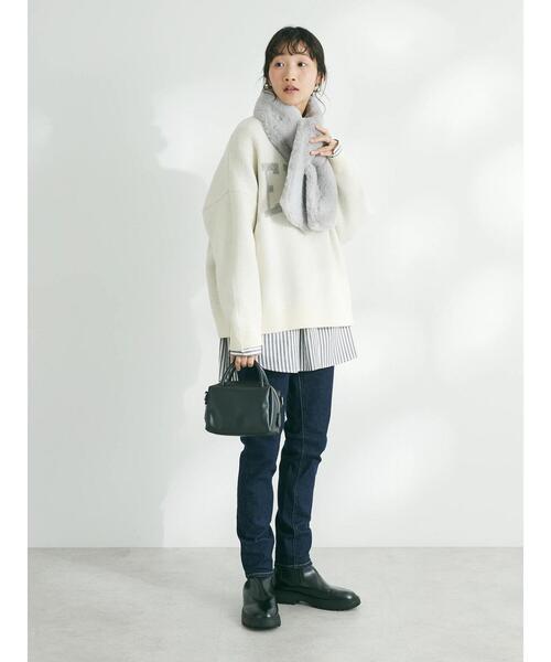 CRAFT STANDARD BOUTIQUE（クラフトスタンダードブティック）の「エコファーマフラー（マフラー・レディース・グレー/ブラウン/ベージュ・FREE）」の21枚目の写真