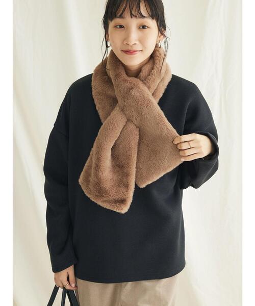 CRAFT STANDARD BOUTIQUE（クラフトスタンダードブティック）の「エコファーマフラー（マフラー・レディース・グレー/ブラウン/ベージュ・FREE）」の13枚目の写真