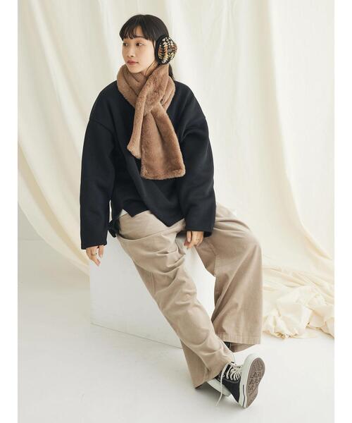 CRAFT STANDARD BOUTIQUE（クラフトスタンダードブティック）の「エコファーマフラー（マフラー・レディース・グレー/ブラウン/ベージュ・FREE）」の17枚目の写真