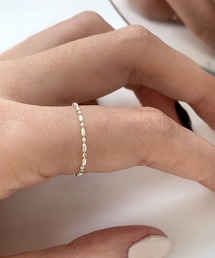 ABBEY MARKET（アビーマーケット）の「シルバー925 シンプルチェーンリング 地金 ニッケルフリー（リング）」