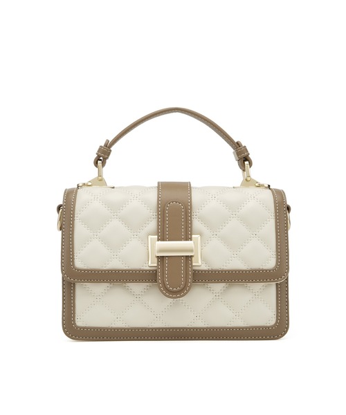 SAISON DE PAPILLON(セゾンドパピヨン)の「ハンドルフラップバッグ / 2WAYショルダーバッグ(ショルダーバッグ・レディース・ブラック/オフホワイト・フリー)」の3枚目の写真