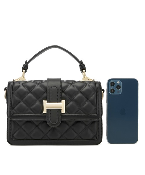 SAISON DE PAPILLON(セゾンドパピヨン)の「ハンドルフラップバッグ / 2WAYショルダーバッグ(ショルダーバッグ・レディース・ブラック/オフホワイト・フリー)」の15枚目の写真