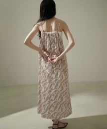 SALON adam et rope' | シーサイドダンサープリント2WAYキャミワンピース(ワンピース)