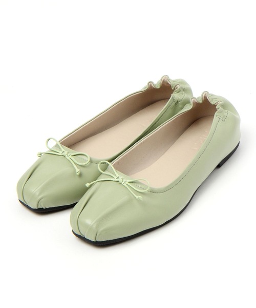 LAKOLE（ラコレ）の「【卒入式／オケージョンにも】ギャザータックバレエ / 996421（バレエシューズ・レディース・ライトグリーン/シルバー/アイボリー/ブラック・SMALL/LARGE/MEDIUM）」の16枚目の写真