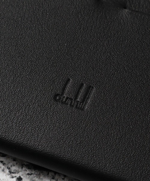 セール】【DUNHILL/ダンヒル】本革 ロゴ刻印メタルプレート 長財布