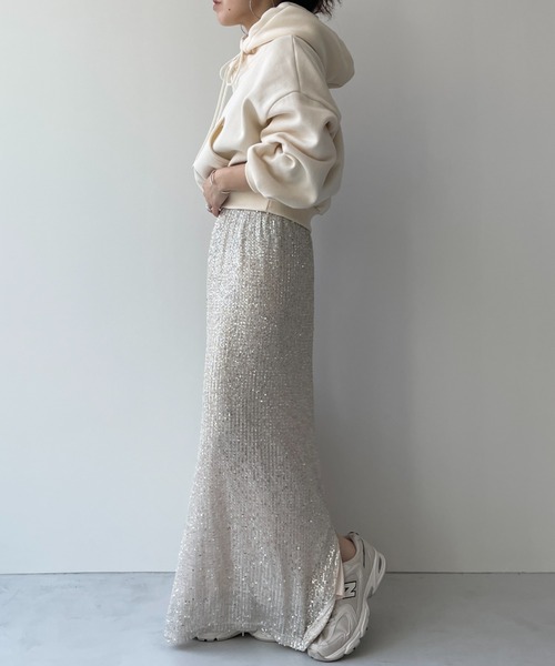 wee9s（ウィークス）の「egg short hoodie / エッグショートフーディー（パーカー・レディース・アイボリー/グレー/ブラック・FREE）」の15枚目の写真