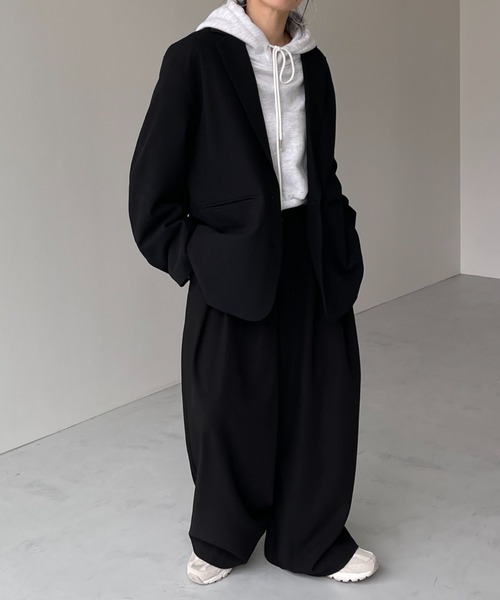 wee9s（ウィークス）の「egg short hoodie / エッグショートフーディー（パーカー・レディース・アイボリー/グレー/ブラック・FREE）」の7枚目の写真