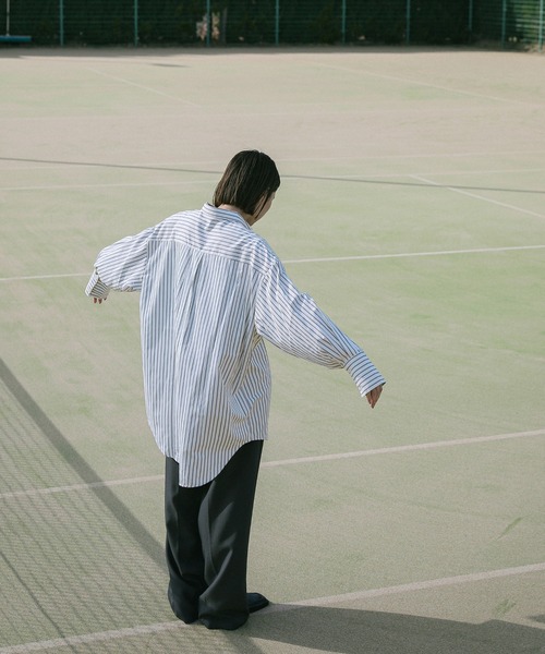 select MOCA（セレクトモカ）の「【ZOZO限定】ストライプオーバーシャツ（シャツ/ブラウス・レディース・アイボリー/グレー/オフホワイト・FREE）」の22枚目の写真