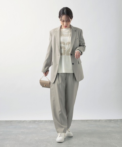 BARNYARDSTORM（バンヤードストーム）の「BARNYARDSTORM / ナンバリングジャガードニット（ニット/セーター・レディース・ホワイト/ネイビー・FREE）」の16枚目の写真