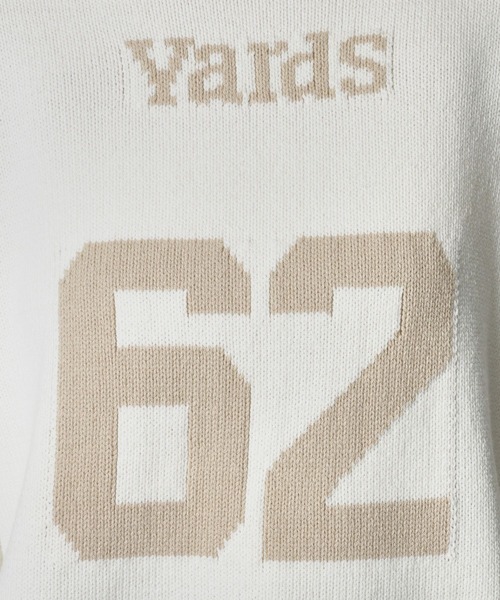 BARNYARDSTORM（バンヤードストーム）の「BARNYARDSTORM / ナンバリングジャガードニット（ニット/セーター・レディース・ホワイト/ネイビー・FREE）」の10枚目の写真