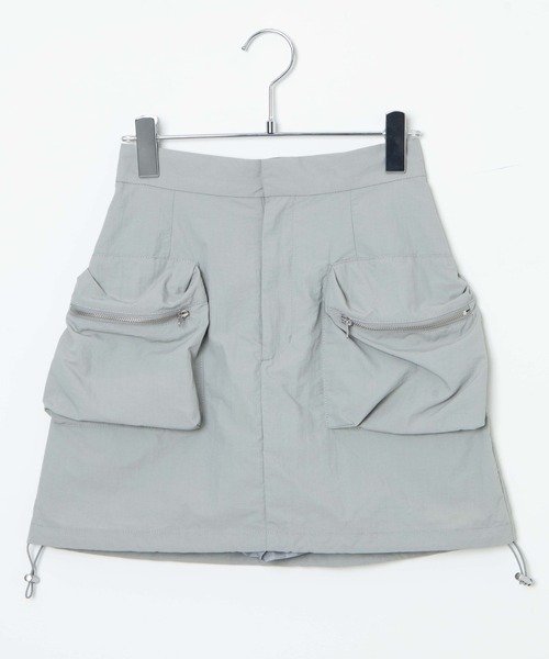 WEGO（ウィゴー）の「WEGO/ナイロンカーゴミニスカパン（スカート・レディース・ブラック/グレー・FREE）」の19枚目の写真
