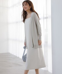 UNFILO（アンフィーロ）の「Ｉラインキャミワンピース（ワンピース）」