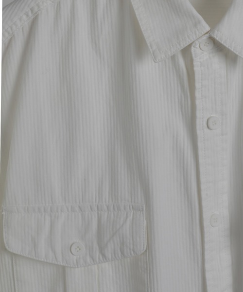 aimoha(アイモハ)の「aimoha men SLIM FIT MARINE FLIP POCKET SHIRT デニムシャツ(シャツ/ブラウス・メンズ・ベージュ/ホワイト/ブラック・MEDIUM/LARGE/X-LARGE/XX-LARGE)」の8枚目の写真