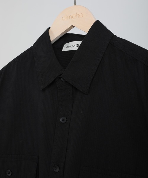 aimoha(アイモハ)の「aimoha men SLIM FIT MARINE FLIP POCKET SHIRT デニムシャツ(シャツ/ブラウス・メンズ・ベージュ/ホワイト/ブラック・MEDIUM/LARGE/X-LARGE/XX-LARGE)」の22枚目の写真