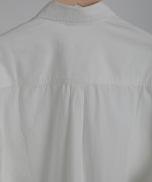 aimoha(アイモハ)の「aimoha men SLIM FIT MARINE FLIP POCKET SHIRT デニムシャツ(シャツ/ブラウス・メンズ・ベージュ/ホワイト/ブラック・MEDIUM/LARGE/X-LARGE/XX-LARGE)」の9枚目の写真