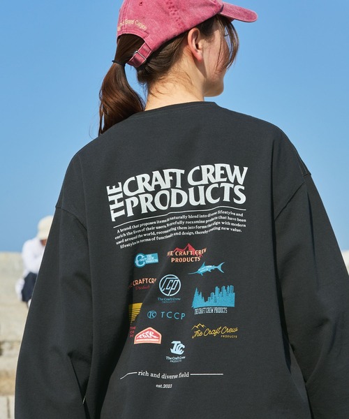THE CRAFT CREW PRODUCTS(�U�N���t�g�N���[�v���_�N�c)�̃w�r�[�E�F�C�g�t�@���N�V���i���t�@�u���b�N �r�b�O�V���G�b�g �o�b�N�v�����g�N���[�l�b�N����T�V���c / �R�ہE�h�L�yTHE CRAFT CREW PRODUCTS�z(T�V���c/�J�b�g�\�[)
