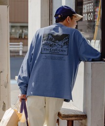 ヘビーウェイトファンクショナルファブリック ビッグシルエット バックプリントクルーネック長袖Tシャツ / 抗菌・防臭【THE CRAFT CREW PRODUCTS】