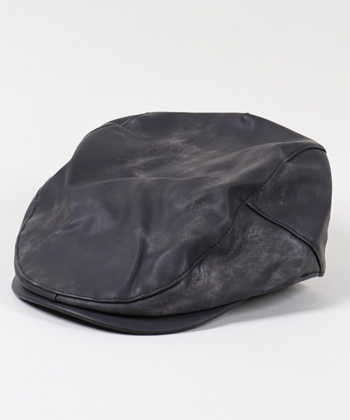 SPINNS（スピンズ）の「合皮ハンチング（ハンチング/ベレー帽・レディース・ブラウン/ブラック・ONESIZE）」の12枚目の写真