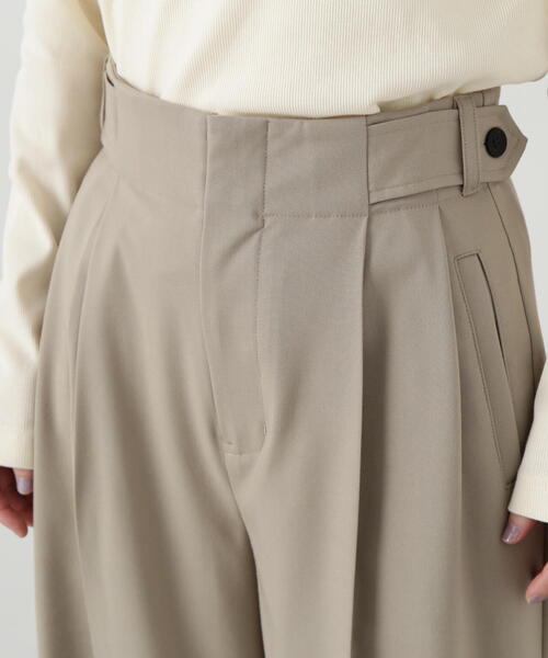 N.(N. Natural Beauty Basic)(エヌエヌナチュラルビューティーベーシック)の「◆【S Size Line】サイドベルトツータックパンツ(その他パンツ・レディース・ベージュ/チャコールグレー・SMALL/MEDIUM)」の22枚目の写真
