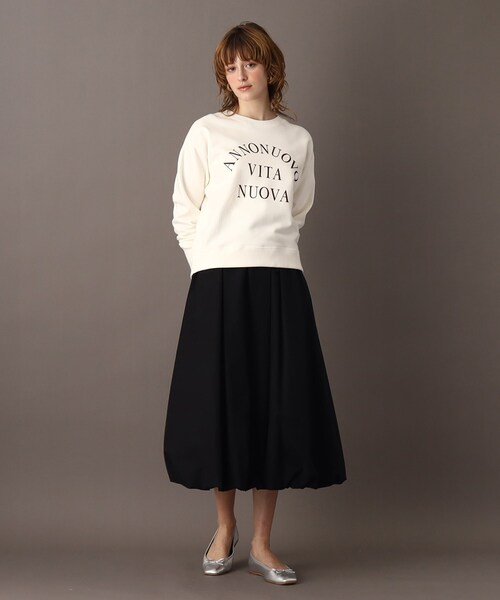 DRESSTERIOR（ドレステリア）の「◆ロゴ裏毛プルオーバー（スウェット・レディース・グレー/オフホワイト・38/36/34）」の3枚目の写真