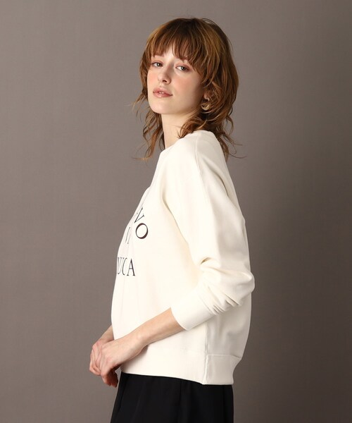 DRESSTERIOR（ドレステリア）の「◆ロゴ裏毛プルオーバー（スウェット・レディース・グレー/オフホワイト・38/36/34）」の5枚目の写真