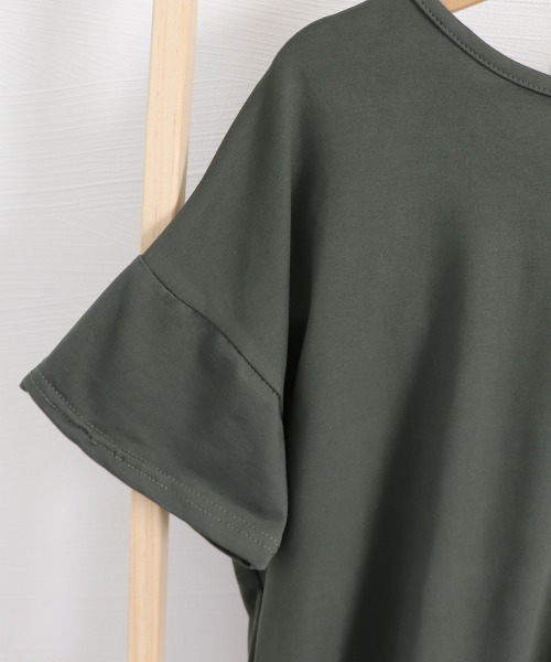 Miniministore(ミニミニストア)の「バッククロス tシャツカットソーロング丈(Tシャツ/カットソー・レディース・ホワイト/ブラック/グレー・FREE)」の15枚目の写真