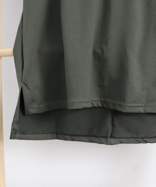 Miniministore(ミニミニストア)の「バッククロス tシャツカットソーロング丈(Tシャツ/カットソー・レディース・ホワイト/ブラック/グレー・FREE)」の16枚目の写真