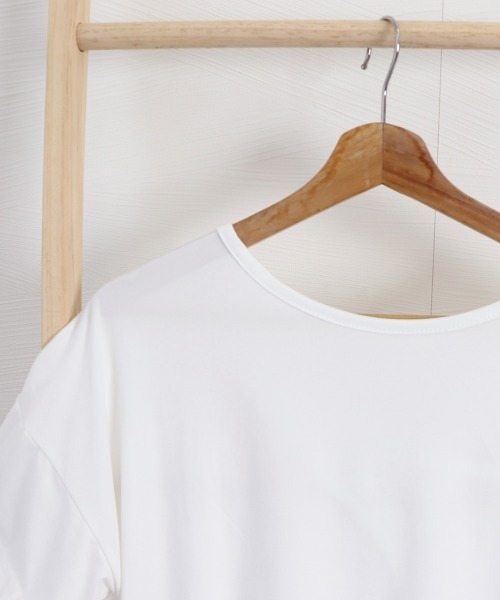 Miniministore(ミニミニストア)の「バッククロス tシャツカットソーロング丈(Tシャツ/カットソー・レディース・ホワイト/ブラック/グレー・FREE)」の19枚目の写真