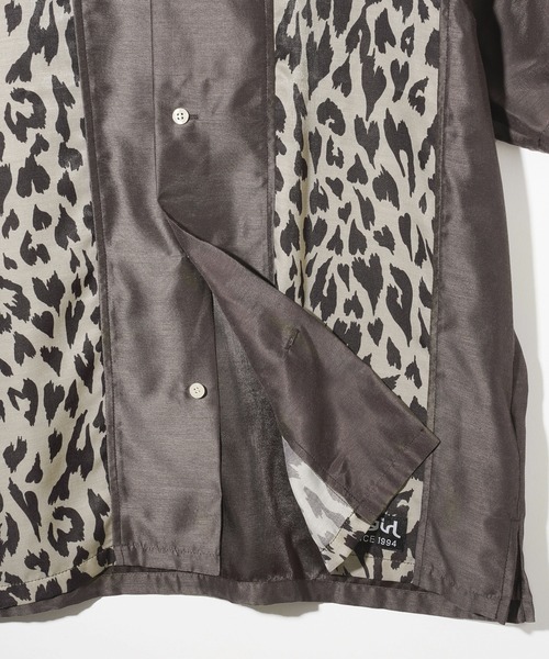 X-girl（エックスガール）の「HEART LEOPARD S/S SHIRT（シャツ/ブラウス・レディース・ブラウン/パープル・S/M）」の7枚目の写真