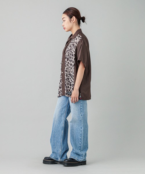 X-girl（エックスガール）の「HEART LEOPARD S/S SHIRT（シャツ/ブラウス・レディース・ブラウン/パープル・S/M）」の20枚目の写真