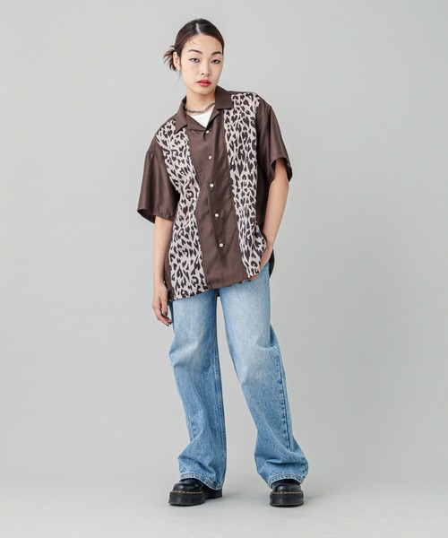 【セール】HEART LEOPARD S/S SHIRT（シャツ/ブラウス）｜X-girl（エックスガール）