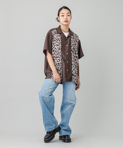 【セール】HEART LEOPARD S/S SHIRT（シャツ/ブラウス）｜X-girl（エックスガール）