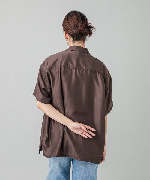 X-girl（エックスガール）の「HEART LEOPARD S/S SHIRT（シャツ/ブラウス・レディース・ブラウン/パープル・S/M）」の14枚目の写真