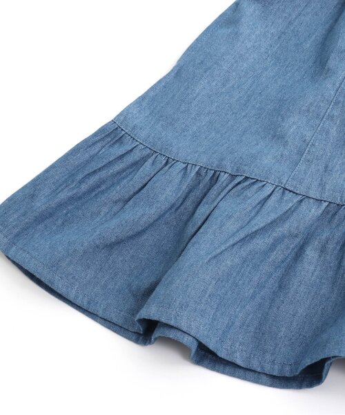 algy（アルジー）の「【セットアップ対応】フレア切替スカート（スカート・キッズ・チェック/インディゴブルー/アイボリー・X-SMALL/SMALL/MEDIUM/XX-SMALL）」の10枚目の写真