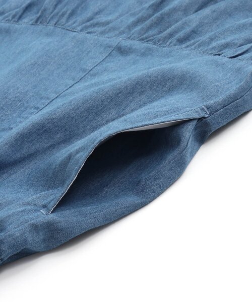 algy（アルジー）の「【セットアップ対応】フレア切替スカート（スカート・キッズ・チェック/インディゴブルー/アイボリー・X-SMALL/SMALL/MEDIUM/XX-SMALL）」の11枚目の写真