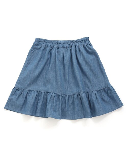 algy（アルジー）の「【セットアップ対応】フレア切替スカート（スカート・キッズ・チェック/インディゴブルー/アイボリー・X-SMALL/SMALL/MEDIUM/XX-SMALL）」の17枚目の写真