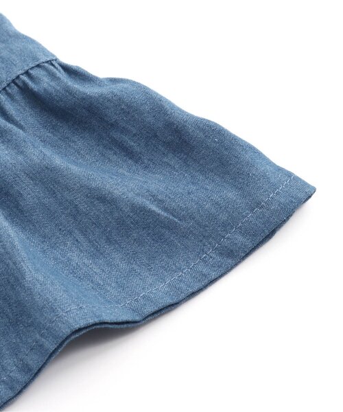 algy（アルジー）の「【セットアップ対応】フレア切替スカート（スカート・キッズ・チェック/インディゴブルー/アイボリー・X-SMALL/SMALL/MEDIUM/XX-SMALL）」の21枚目の写真