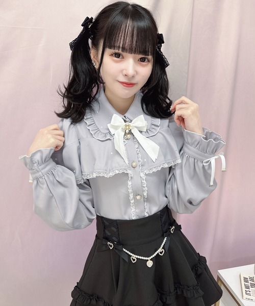 JUSGLITTY - ひろ＊ビジューブラウス セール 40%OFF】ビジューシャツブラウス(506269686) | ジル バイ