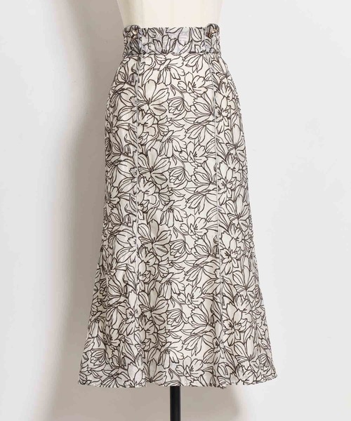 NOELA(ノエラ)の「刺繍パイピングスカート(スカート・レディース・オフホワイト/ライトグリーン/ピンク・M/S)」の9枚目の写真