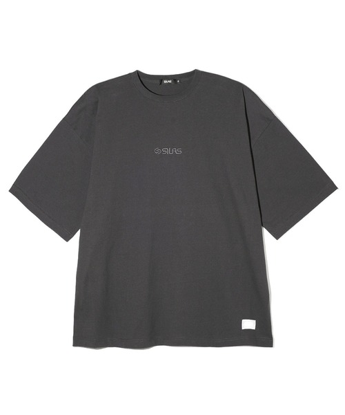 SILAS（サイラス）の「BASIC LOGO WIDE S/S TEE（Tシャツ/カットソー・メンズ・ブラック/チャコール/ホワイト/グリーン・M/L/XL）」の4枚目の写真