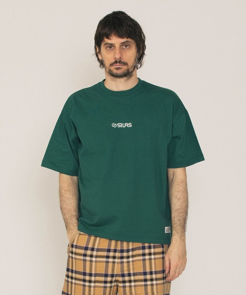 SILAS（サイラス）の「BASIC LOGO WIDE S/S TEE（Tシャツ/カットソー・メンズ・ブラック/チャコール/ホワイト/グリーン・M/L/XL）」の5枚目の写真