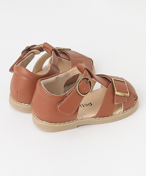 petit main（プティマイン）の「合皮サンダル（サンダル・キッズ・アイボリー/ブラウン・13cm/14cm/15cm/16cm/17cm/18cm）」の4枚目の写真