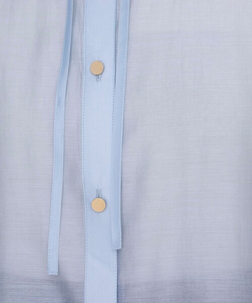 NOLLEY’S（ノーリーズ）の「シアーシャツ（シャツ/ブラウス・レディース・ネイビー/ベビーピンク/サックスブルー/グレイッシュベージュ・38/36）」の17枚目の写真