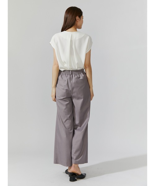 TONAL(トーナル)の「タックワイドロングパンツ(その他パンツ・レディース・アイボリー/ブラック/グレー・38)」の21枚目の写真