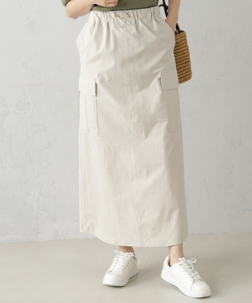 FOUND GOOD（ファウンドグッド）の「カーゴスカート（スカート・レディース・グレー系8/グリーン系8/アイボリー・M/L/S）」の8枚目の写真