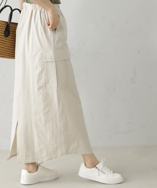 FOUND GOOD（ファウンドグッド）の「カーゴスカート（スカート・レディース・グレー系8/グリーン系8/アイボリー・M/L/S）」の9枚目の写真