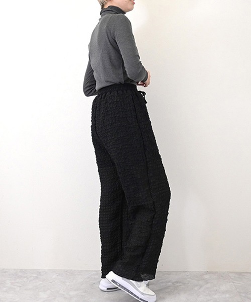 STYLEBLOCK(スタイルブロック)の「ポコポコイージーパンツ(その他パンツ・レディース・ホワイト/ブラック/ブルー・M)」の8枚目の写真