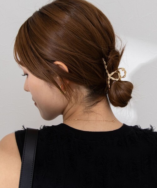 NOLLEY’S（ノーリーズ）の「メタルクロスクロウクリップ（バレッタ/ヘアクリップ・レディース・シルバー/ゴールド・FREE）」の4枚目の写真