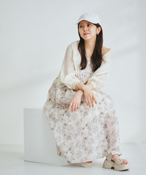 MISCH MASCH（ミッシュマッシュ）の「■2024春夏新作■ラメシアーブルゾン/MM418506（ブルゾン・レディース・ブラウン/ベージュ/ブラック/アイボリー/ピンク・ﾌﾘ-）」の17枚目の写真